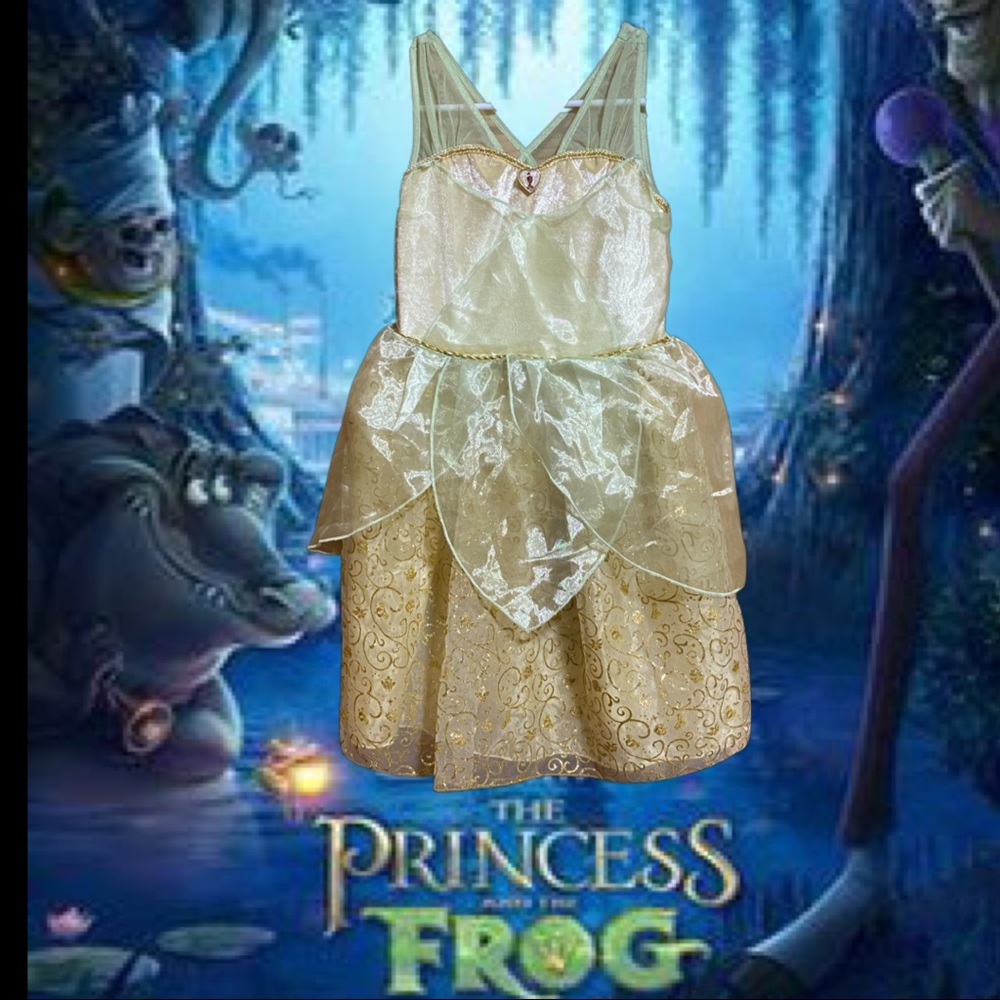 Disney Tiana Princess & the Frog Costume Size 7-8